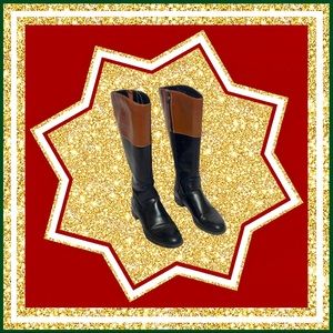 Etienne Aigner Two tone zip up boots